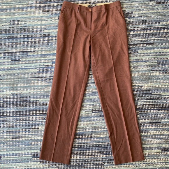Etro Pants - Etro Wool Blend Classic Light Brown Straight Leg Pants size 10